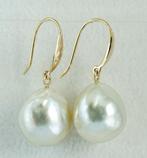Oorbellen - 18 karaat Geel goud Parel - South Sea, Echte, Nieuw