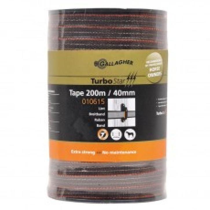 Gallagher ruban turbostar 40mm terra 200m, Tuin en Terras, Tuinhekken en Hekwerk