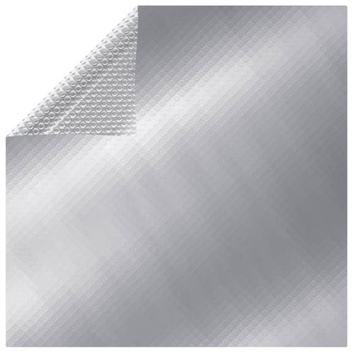 vidaXL Zwembadhoes rechthoekig 800x500 cm PE zilverkleurig, Jardin & Terrasse, Piscines, Envoi
