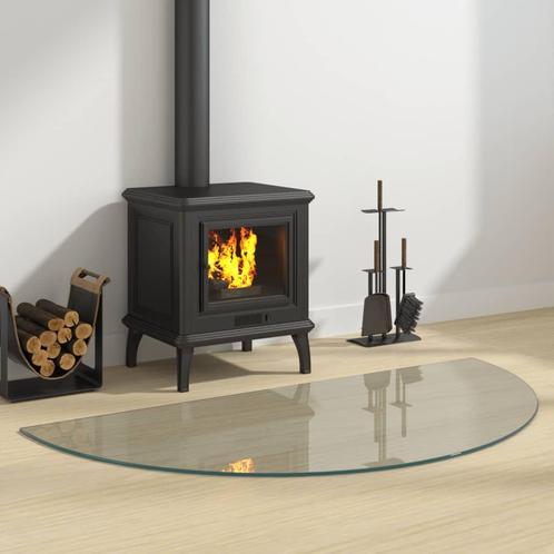 vidaXL Glasplaat voor open haard halfrond 1200x600 mm, Doe-het-zelf en Bouw, Glas en Ramen, Nieuw, Verzenden