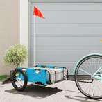 vidaXL Fietstrailer oxford stof en ijzer blauw, Fietsen en Brommers, Verzenden, Nieuw