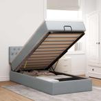 vidaXL Bed poef met matras en LEDs stof 80x200 cm, Huis en Inrichting, Slaapkamer | Bedden, Verzenden, Nieuw