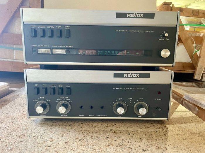 Revox Revox - A 76 tuner; A 78 amplifier; A77. Hifi-set -, Audio, Tv en Foto, Radio's