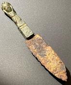 Oud-Romeins Bimetaal (brons en ijzer) Luxe mes met een