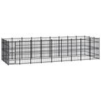 vidaXL Hondenkennel 24,88 m² staal, Verzenden, Nieuw