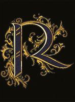 VERSACE ALFABET - Letter R (Nero/Oro) / Vloertegel en, Ophalen of Verzenden, Nieuw