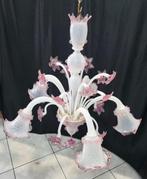 Lustre - Biancolatte - Verre de Murano - 5 lumières