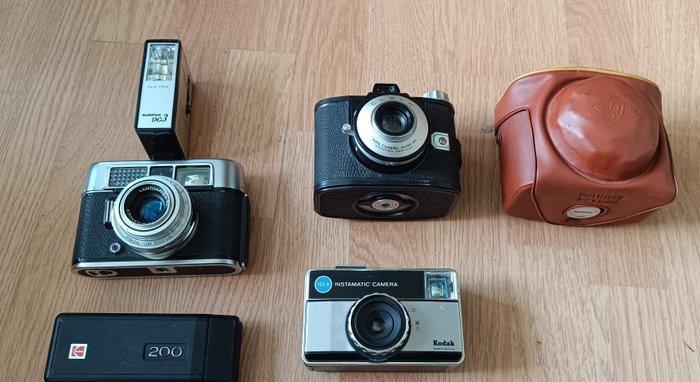 Agfa, Kodak, Voigtländer 155x Instamatic / Ektra 12-EF /, Audio, Tv en Foto, Fotocamera's Analoog