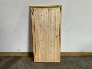 Veiling - 10x Vuren dichte deur met kozijn 76x154 cm beschikbaar voor biedingen