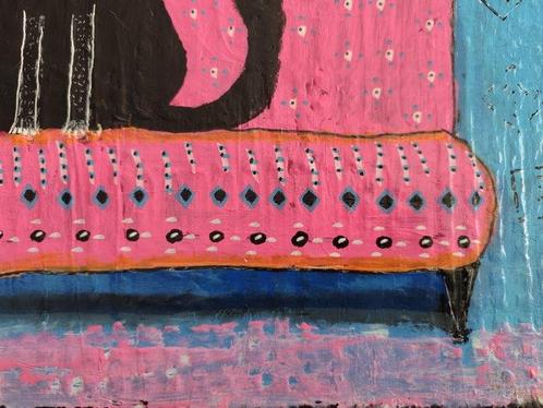 Wigulins Art (1971) - Toscana Cat - original Artwork, Antiek en Kunst, Kunst | Schilderijen | Modern