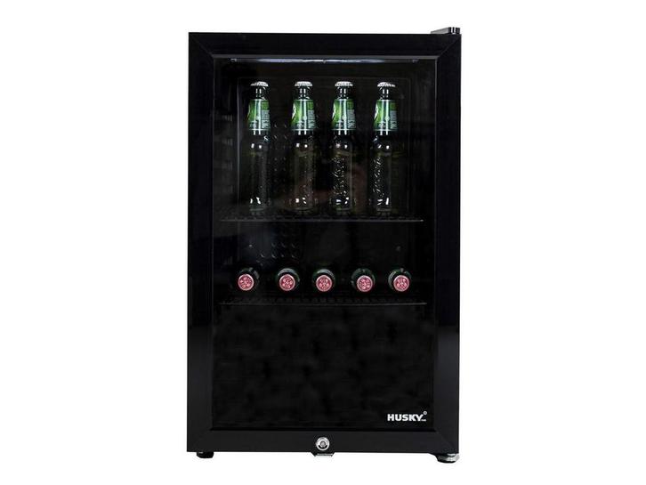 Husky KK70-BK-NL-HU - Drankenkoeler - 71 Liter - Glazen Deur, Huis en Inrichting, Woonaccessoires | Overige, Zo goed als nieuw