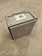 Kunststof stapelbak 400x400x220mm vierkant gesloten, Doe-het-zelf en Bouw, Kratten en Dozen, Ophalen of Verzenden, Nieuw