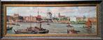 Henk Welthers (1885-1947) - Panoramic view of Rotterdam with, Antiek en Kunst, Kunst | Schilderijen | Klassiek