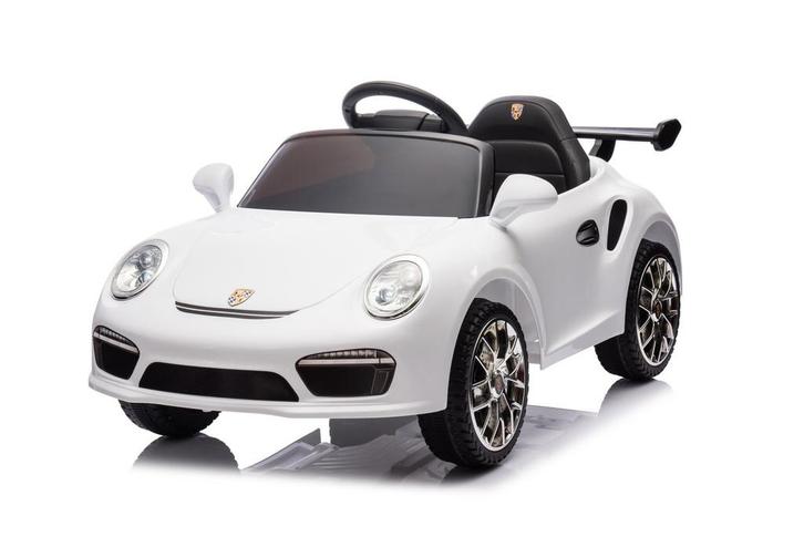 Elektrische kinderauto - Ruf - wit – met Bluetooth en afs., Kinderen en Baby's, Speelgoed | Buiten | Accuvoertuigen, Nieuw, Ophalen of Verzenden