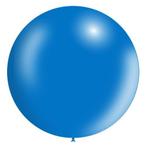 Blauwe Reuze Ballon XL Metallic 91cm, Verzenden