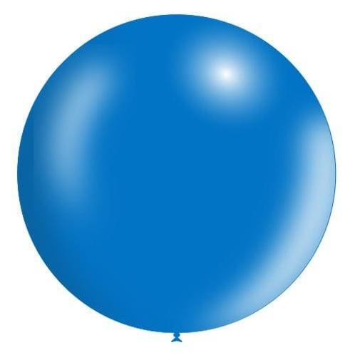Blauwe Reuze Ballon XL Metallic 91cm, Hobby en Vrije tijd, Feestartikelen, Nieuw, Verzenden