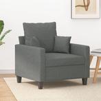 vidaXL Fauteuil Gris foncÃ© 60 cm Tissu, Verzenden