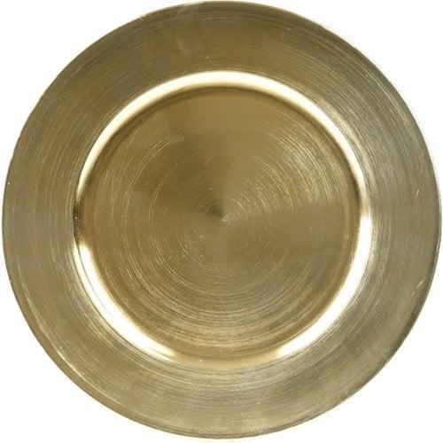 Onderbord Rond Goud 33 cm, Huis en Inrichting, Woonaccessoires | Kunstplanten en Kunstbloemen, Nieuw
