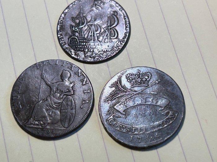 Koninkrijk Groot-Brittannië. Earl Howe. 1/2 Penny 1794-1795, Postzegels en Munten, Munten | Europa | Niet-Euromunten