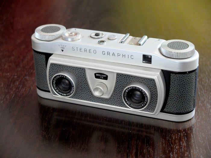 Wray stereo graphic Analoge camera, Verzamelen, Foto-apparatuur en Filmapparatuur