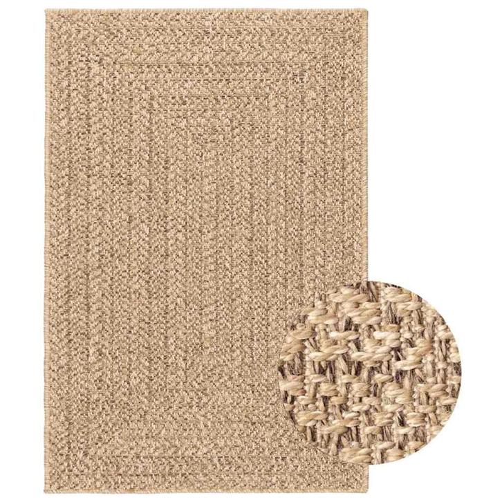 vidaXL Vloerkleed ZIZUR binnen en buiten 200x290 cm jute, Huis en Inrichting, Stoffering | Tapijten en Vloerkleden, Nieuw, Verzenden