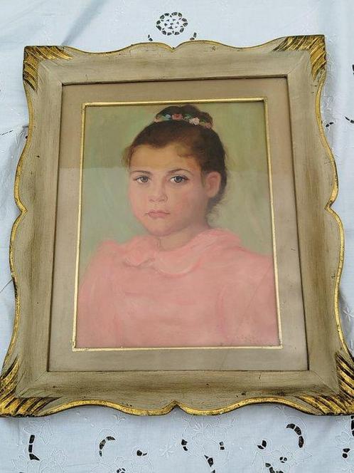 Adele Altarelli (1910-?) - La ragazza col vestito rosa, Antiek en Kunst, Kunst | Schilderijen | Klassiek