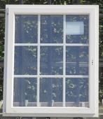 pvc/aluminium raamn , chassis 105 x 126 creme /zwart 9005, Doe-het-zelf en Bouw, 75 tot 150 cm, Kunststof, Raamkozijn, Nieuw