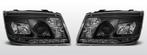 Koplampen LED DRL | Volkswagen Bora 1998-2005 | zwart, Auto-onderdelen, Verzenden, Nieuw, Volkswagen