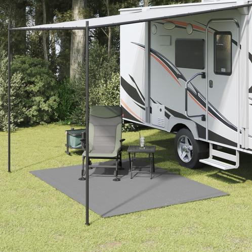 vidaXL Tapis de sol de camping gris clair 4x2 m, Caravanes & Camping, Accessoires de tente, Neuf, Envoi