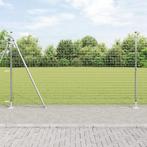 vidaXL Hekpalen met Basisplaten 26 stuks Ø32mm 88,5cm, Verzenden, Nieuw