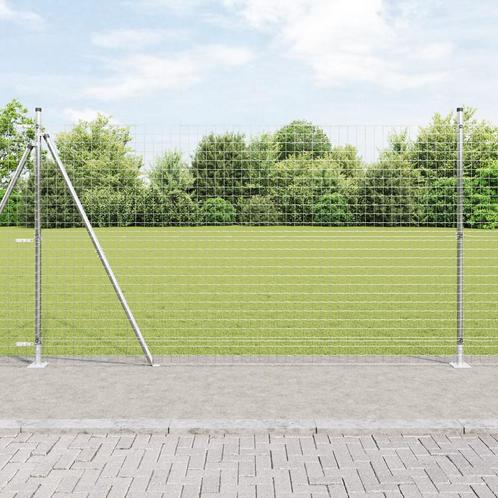 vidaXL Hekpalen met Basisplaten 26 stuks Ø32mm 88,5cm, Tuin en Terras, Palen, Balken en Planken, Nieuw, Verzenden