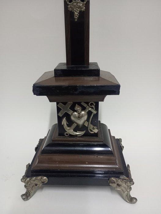 Barok Kruis - Ebbenhout - 1850-1900 - Corpus Christi 19de, Antiek en Kunst, Kunst | Niet-Westerse kunst