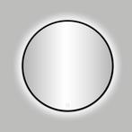 Nero Venetië ronde spiegel zwart incl.led verlichting Ø 80, Huis en Inrichting, Woonaccessoires | Spiegels, Nieuw, Ophalen of Verzenden