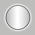 Nero Venetië ronde spiegel zwart incl.led verlichting Ø 80, Huis en Inrichting, Woonaccessoires | Spiegels, Ophalen of Verzenden