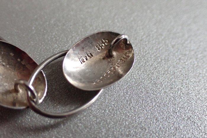 Zilver - Halsketting - Art Deco Perli, Antiquités & Art, Art | Objets design