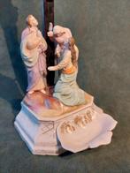 Antiek Crucifix - Porselein, Hout - 1850-1900 - Crucifix, Antiquités & Art