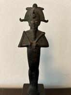 Oude Egypte, late periode Brons Beeldje van de God Osiris