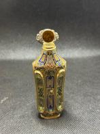 Parfumfles - Emaille, Verguld, Zilver - Frasco parfum van, Antiek en Kunst