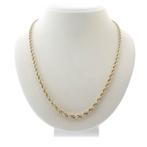 Gouden draaischakel ketting | 47 cm (gouden ketting), Ophalen of Verzenden, Gebruikt, Overige kleuren, Goud