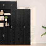 vidaXL Highboard Zwart eiken 70 x 42.5 x 185 cm Bewerkt hout, Huis en Inrichting, Verzenden, Nieuw
