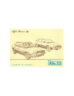 1986 ALFA ROMEO 33 INSTRUCTIEBOEKJE FRANS, Auto diversen, Handleidingen en Instructieboekjes