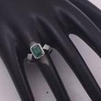 Zonder minimumprijs - Ring Platina - 1.32ct. tw. Smaragd -, Nieuw