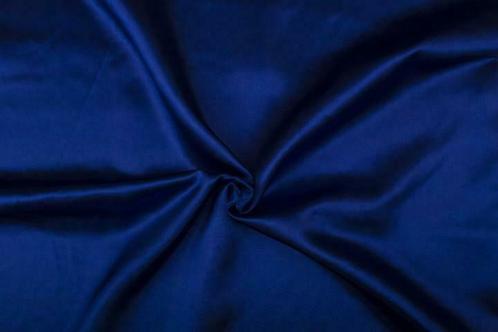 Glanzende stof indigoblauw - Satijn stof 50m op rol, Hobby en Vrije tijd, Stoffen en Lappen, Verzenden