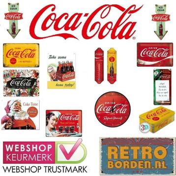 Cafe Pub Bord / Wandbord - COCA COLA items - vele soorten disponible aux enchères