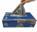 Microvezel poetsdoeken grijs 30x30cm microfiber cloths per 3, Verzenden