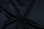 Satijn stof marineblauw - Polyester stof 15m op rol, Verzenden