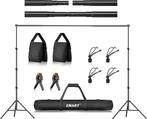 EMART Achtergrondstandaard Kit 2.6x3m, Verstelbaar Fotogr..., Audio, Tv en Foto, Fotografie | Fotostudio en Toebehoren, Verzenden