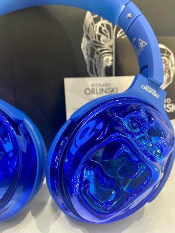 Richard Orlinski - Metallische Bluetooth Blue Helm Richard