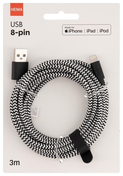 diepvries Mangel Vet ② HEMA USB Laadkabel 8-pin — Elektriciteit en Kabels — 2dehands