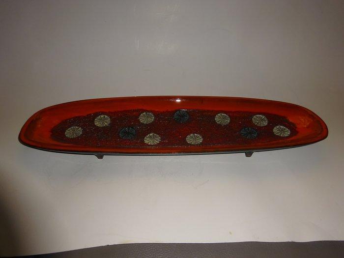 Tieberghien - Oswald Tieberghien - Schaal - L. 54,6 cm -, Antiek en Kunst, Antiek | Glaswerk en Kristal